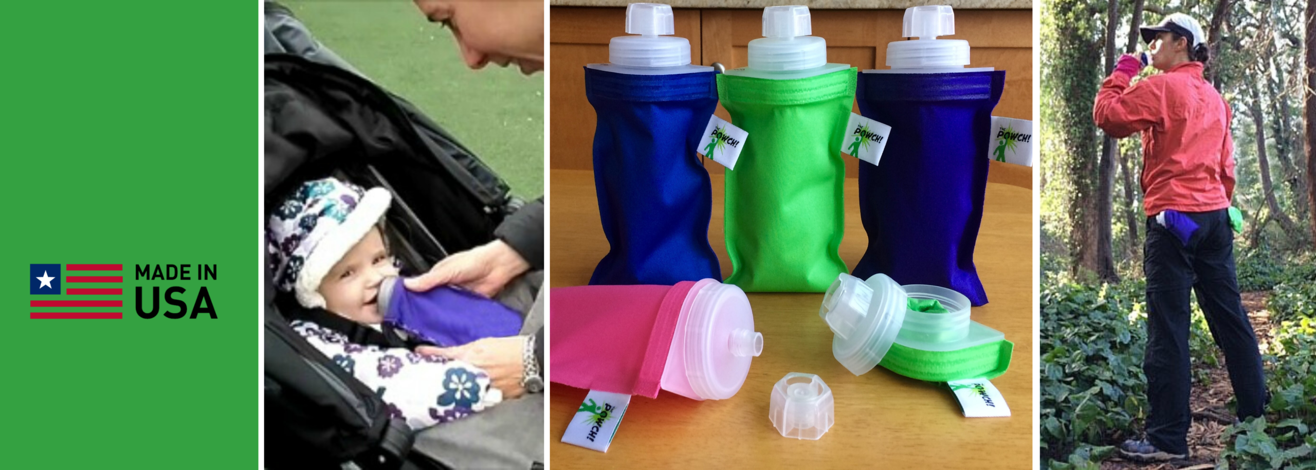 THE POWCH! Reusable drink, food pouch, bottle, container 